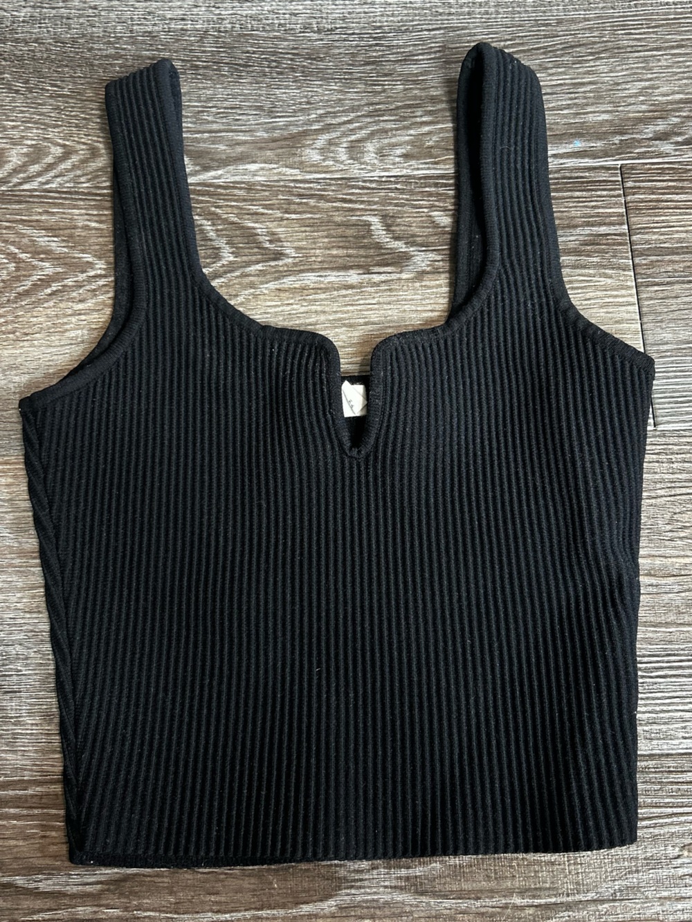 Glassons Black Ribbed Tank Top
